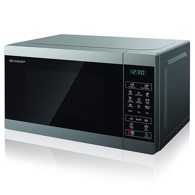 FORNO-A-MICROONDE-SHARP-YC-MG02ES-20-Ltr.-11-Lvl.-POTENZA-1270-WATT