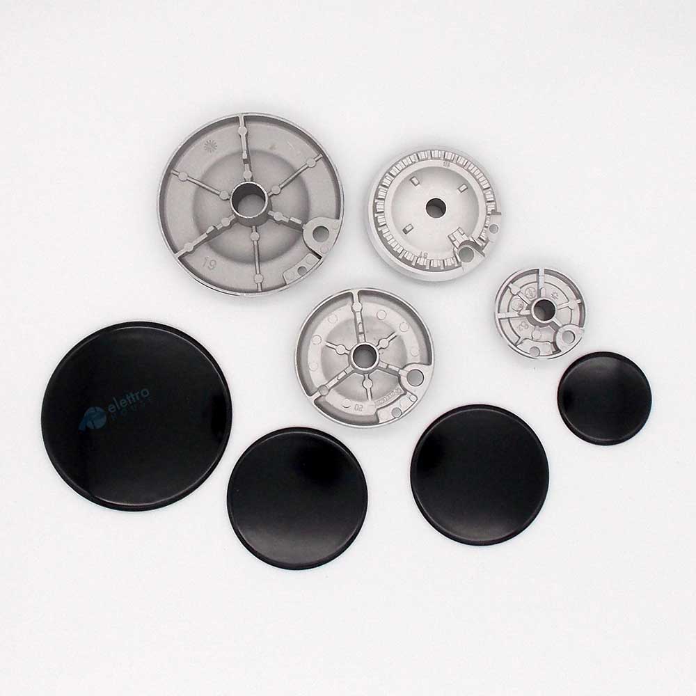 Kit Bruciatori + piattelli piano cottura 4 fuochi Ariston Indesit