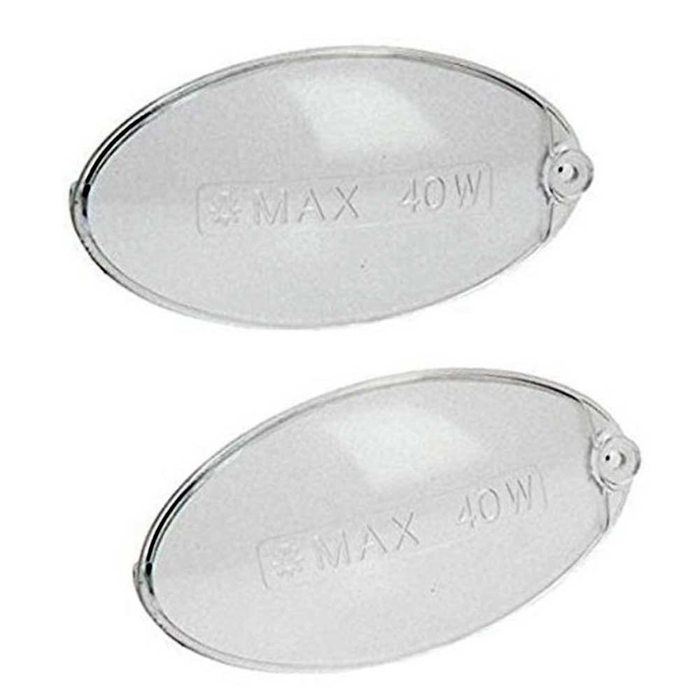 Kit 2 pezzi plafoniera per cappa 100X54mm Universale Kit 2 pezzi plafoniera per cappa 100X54mm Universale