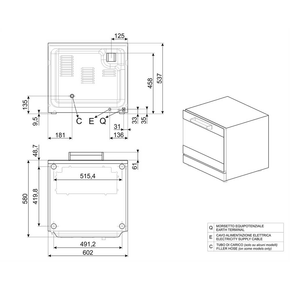 Forno Smeg ALFA43XEH Convezione + Umidificato professionale
