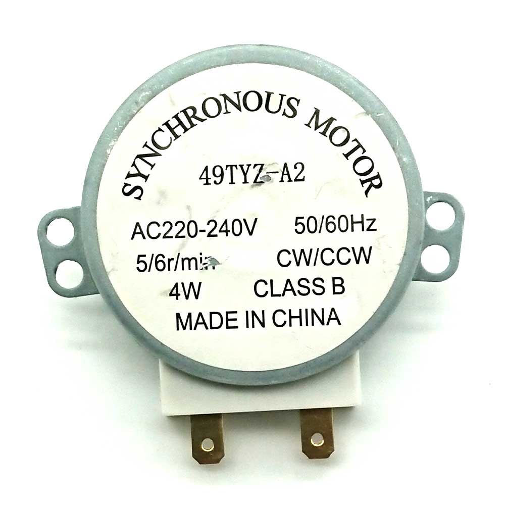 Motore piatto forno Microonde 4W 5 RPM - 50hz 60hz - 220-240v alberino 17 mm
