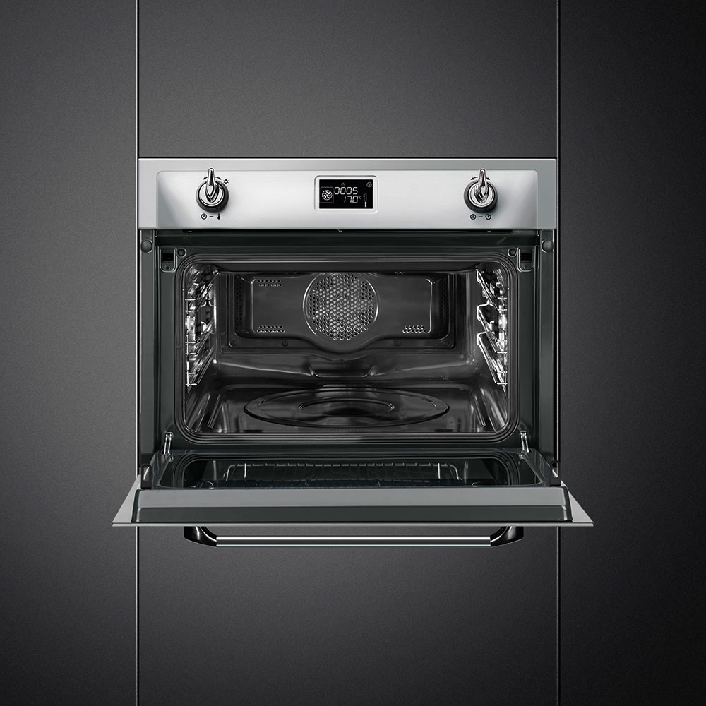 Forno Smeg SF4920MCX1 microonde combinato 45cm 250 gradi SECONDA SCELTA