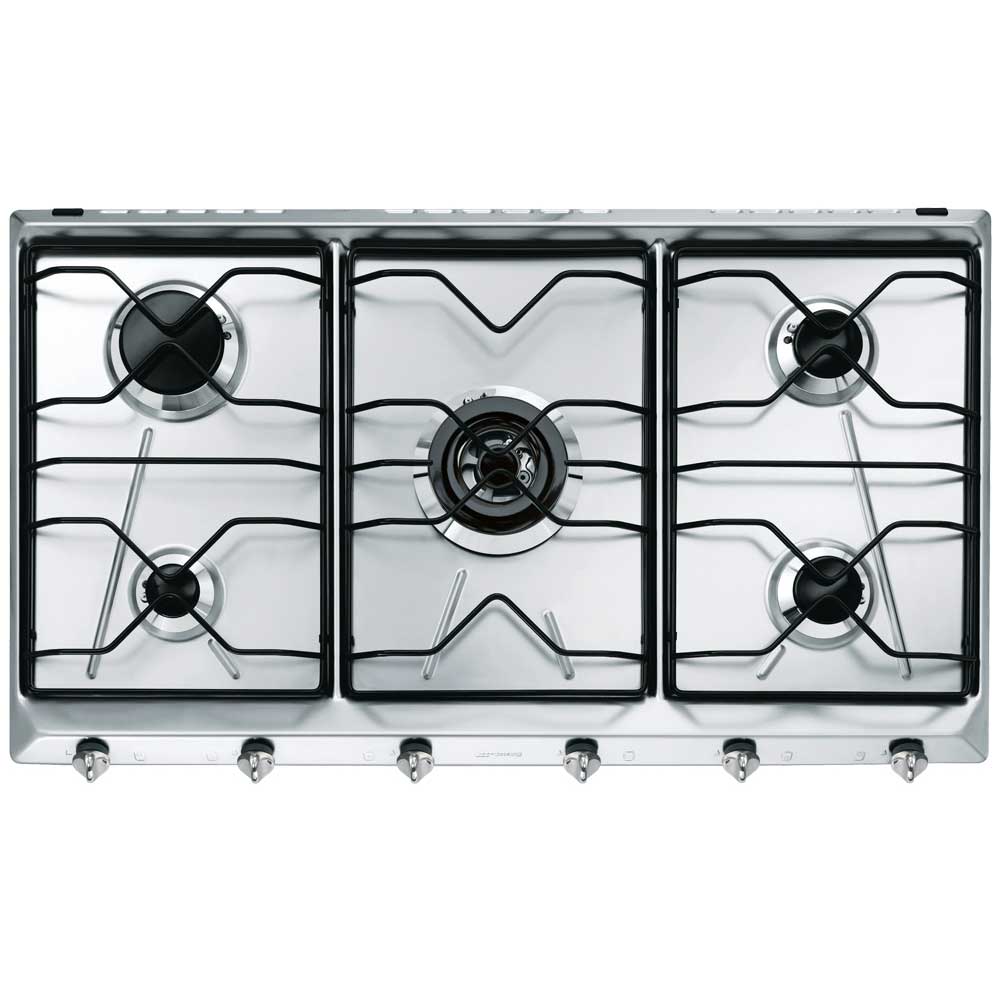 Piano-cottura-Smeg-SRV596-5-90cm-5-fuochi-a-gas-in-acciaio-Inox